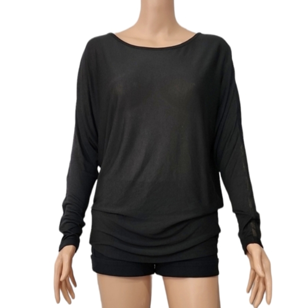 Vince top black Dolman long sleeve rayon Size XS NWT - Picture 3 of 11
